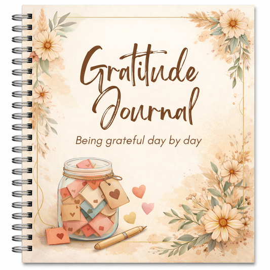 Gratitude Planner – Daily Gratitude Journal | Reflection Notebook | Self-Care Planner