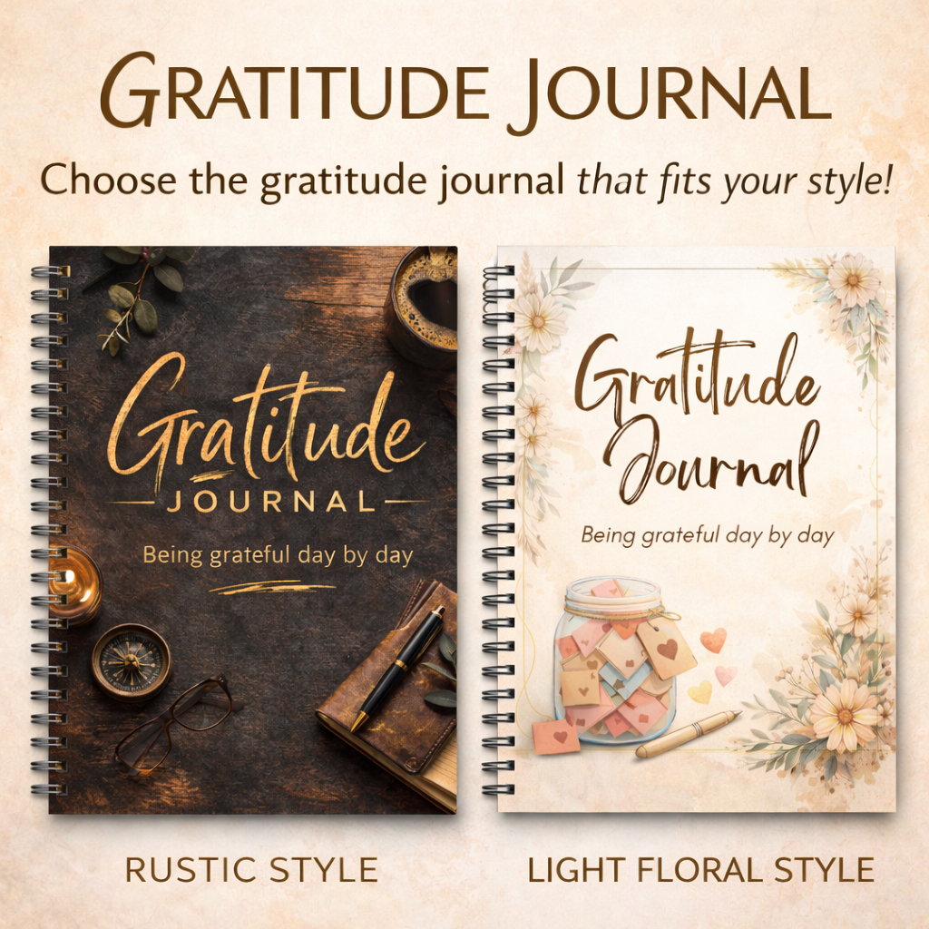Gratitude Planner – Daily Gratitude Journal | Reflection Notebook | Self-Care Planner