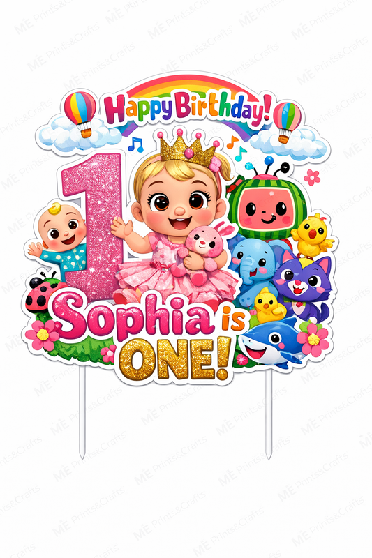 Custom Cake Topper – Personalized Name Cake Decoration for Birthday, Wedding, Baby Shower & Special Events