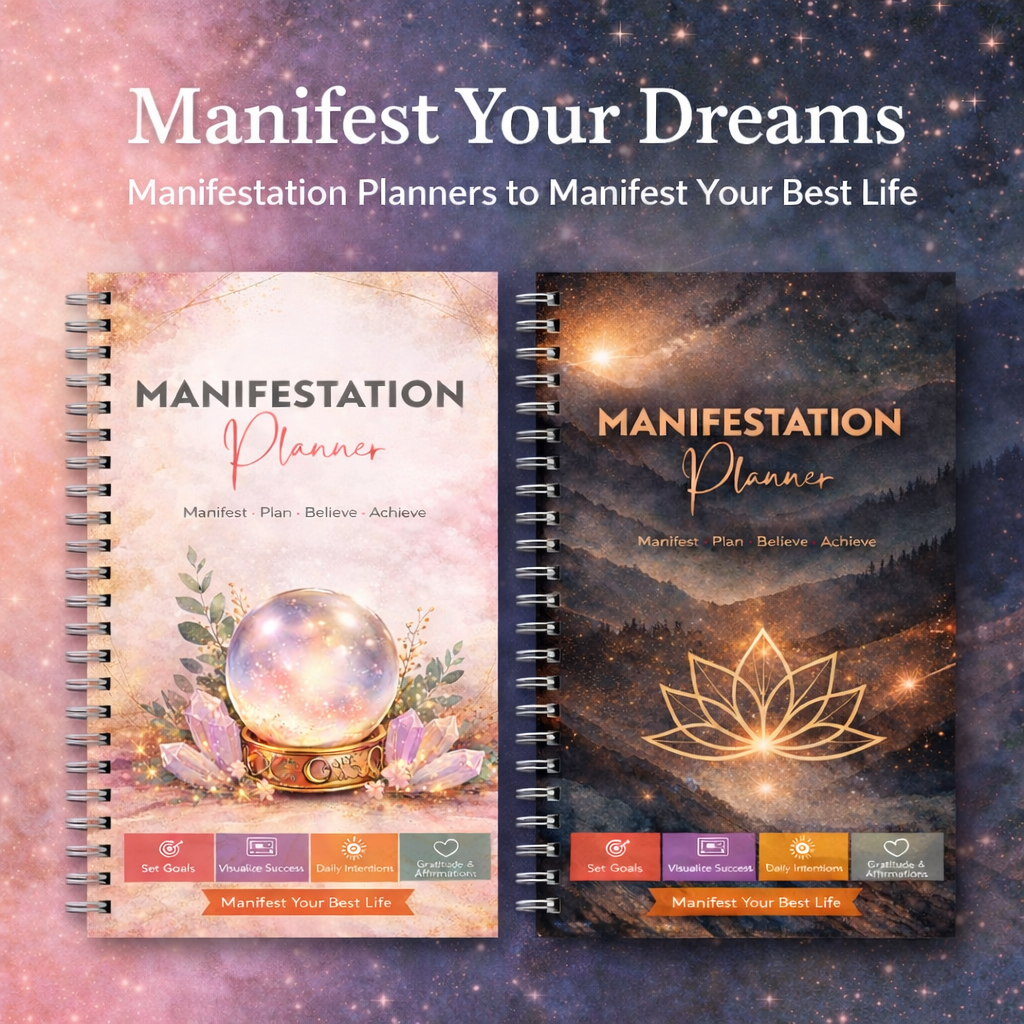 Manifestation Planner – Goal Setting, Gratitude & Daily Intention Journal
